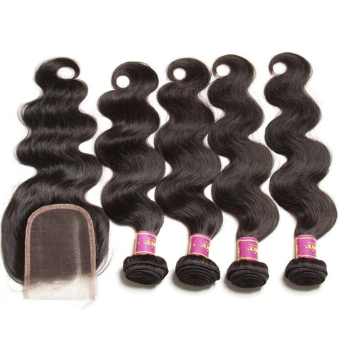 ON-SALE! Indian Body Wave 10'' 10'' 10'' 10'' & 10'' Closure Deal